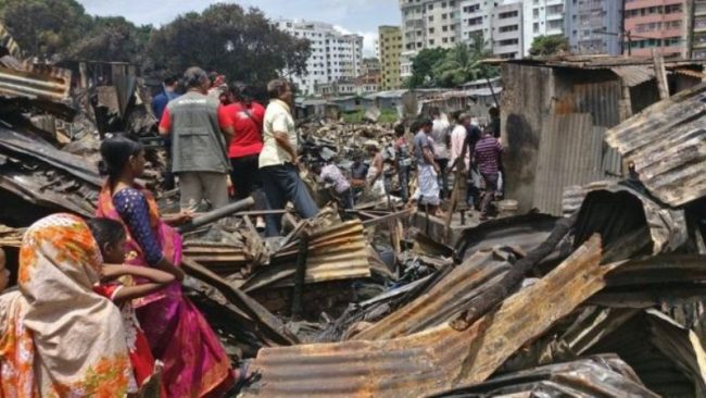 बांग्लादेशमा आगालागी: १५ हजार झुपडी ध्वस्त , ५० हजार मानिस घरबारविहीन