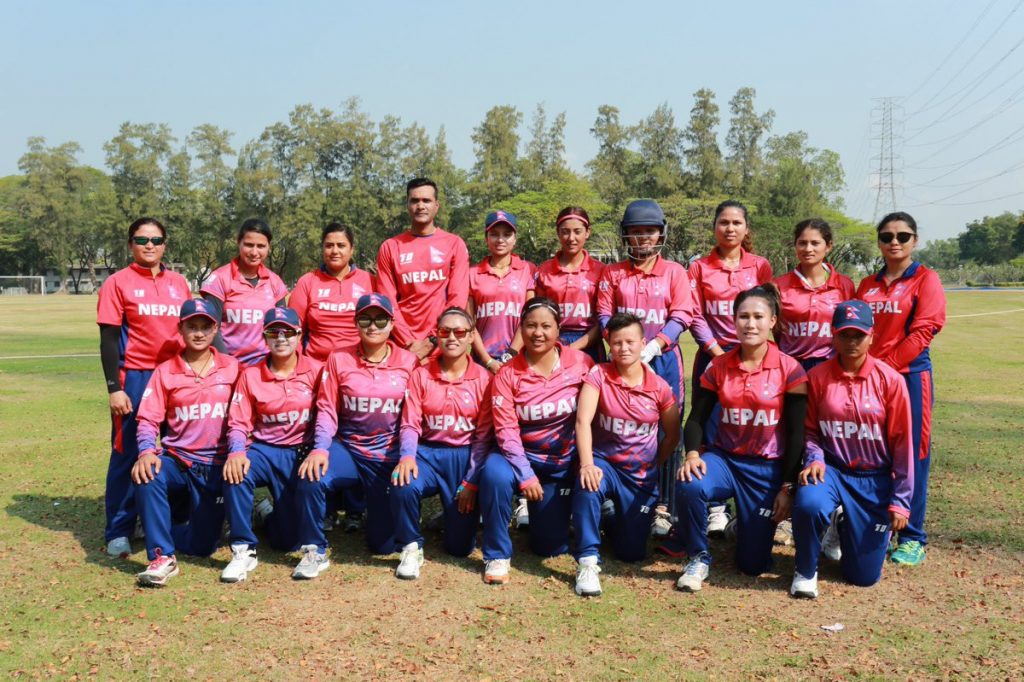 आइसीसी महिला टी–२० वरियतामा नेपाल एक स्थान तल
