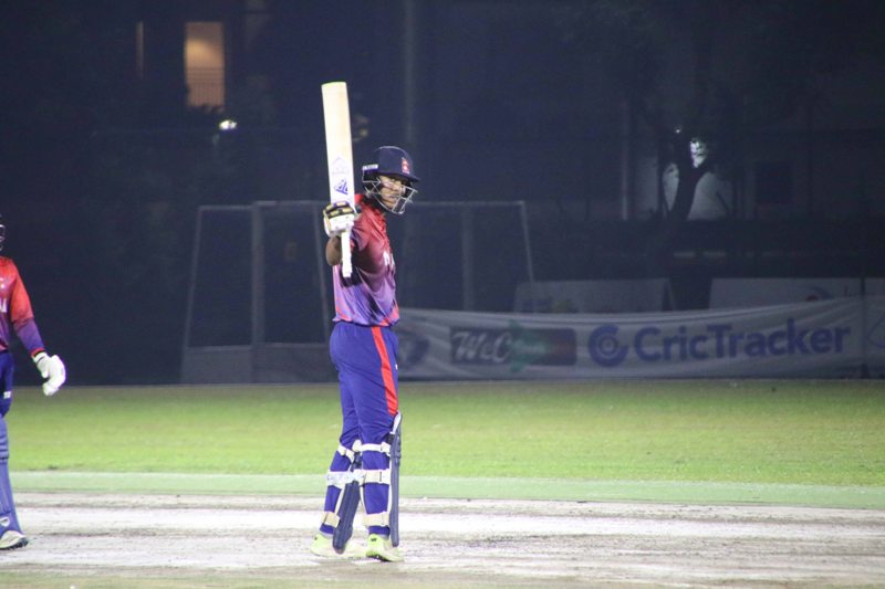 तस्बिरमा हेर्नुहोस् नेपाल–सिंगापुर टि–ट्वान्टी क्रिकेट (फोटोफिचर)