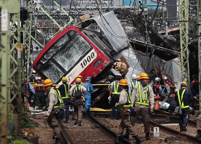 जापानमा रेल दुर्घटना एकको मृत्यु, ७ जना गम्भिर घाईते