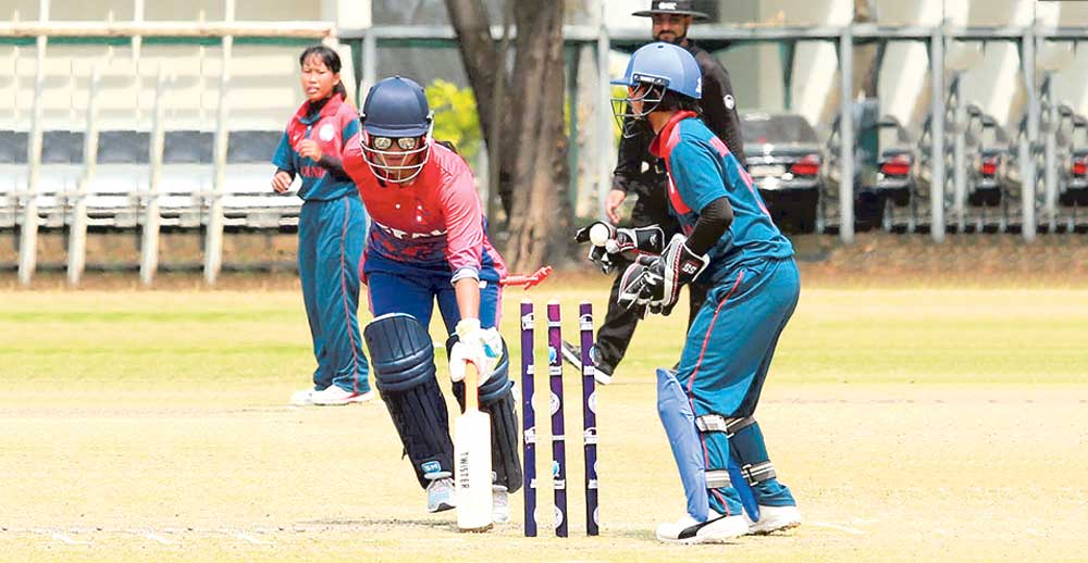 नेपाली महिला क्रिकेट टोली चीन प्रस्थान