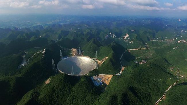 चीनमा रहेको विश्वको सबैभन्दा विशाल रेडिओ टेलिस्कोप सञ्चालनमा