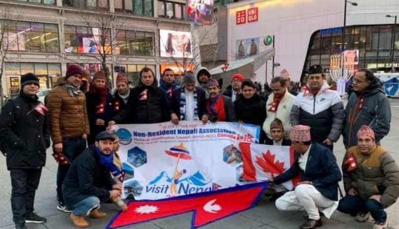 क्यानडामा नेपाल भ्रमण वर्षको प्रचार गर्दै मनाइयो टोपी दिवस