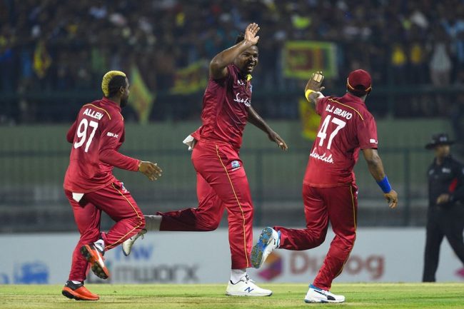 श्रीलंकाविरुद्धको पहिलो टी–२०मा वेष्ट ईण्डिज विजयी