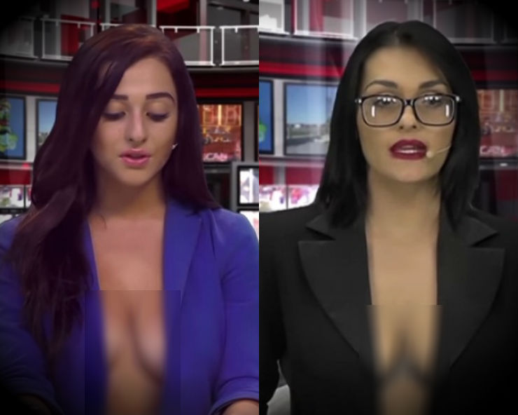 अल्बानियाको समाचार बाचिका ‘टपलेस’ लुगामा समाचार पढ्दै गरेको भिडीयो भाईरल (भिडीयो सहित)