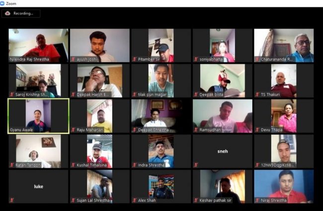 नेपाल ओलम्पिक कमिटीद्वारा खेलाडीसँग भिडियो कन्फरेन्समार्फत छलफल