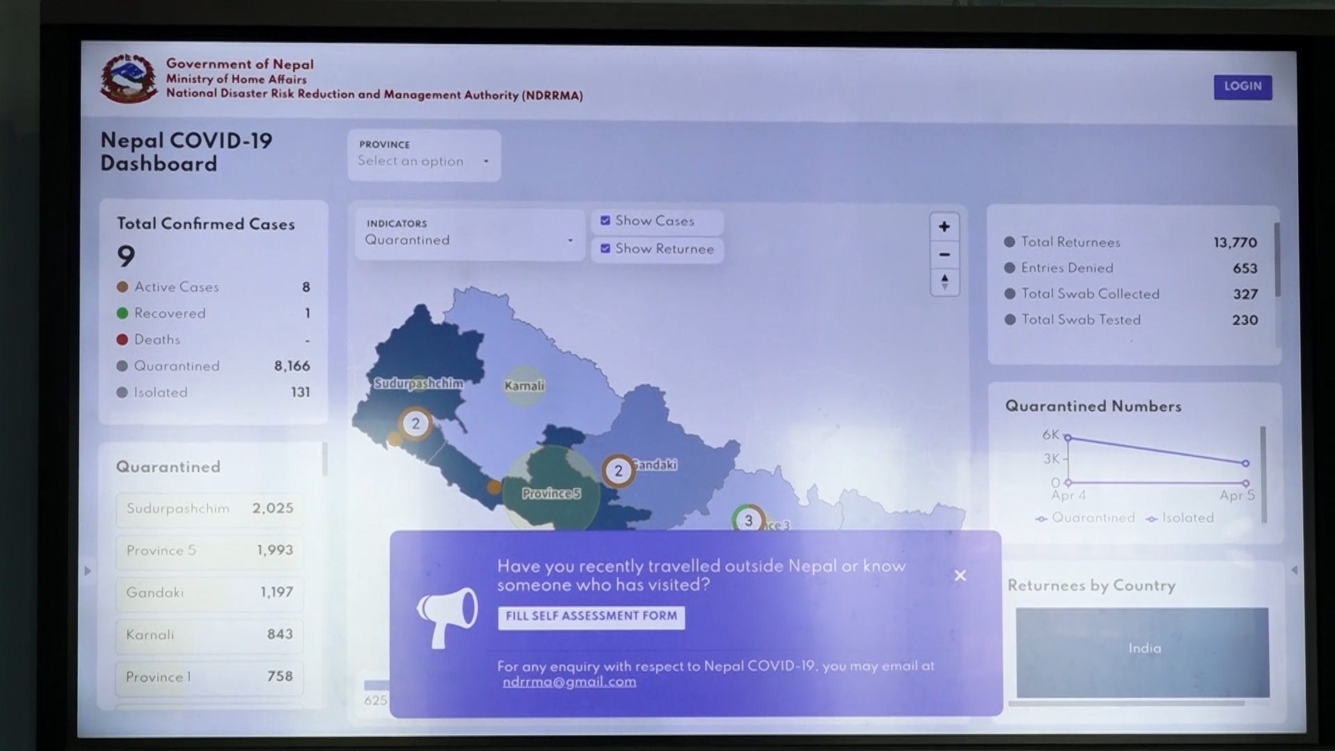 क्वारेन्टाइनमा रहेका व्यक्ति भागेको खण्डमा खबर गर्ने मोबाइल ‘एप’ सञ्चालनमा