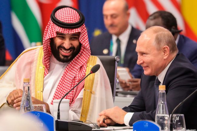 साउदी युवराज तथा रूसी राष्ट्रपतिबीच उर्जा बजार स्थिरताका लागि फोनवार्ता