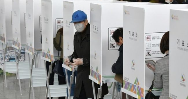 कोरियामा आज निर्वाचन, सङ्क्रमितलाई पनि मतदानको व्यवस्था