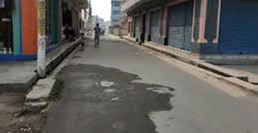 धनगढीका बजार पूर्ण रुपमा बन्द