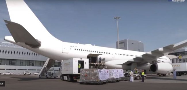 स्वास्थ्य सामग्री बोकेर काठमाडौँ आएका कतार र इत्तिहादका जहाज फर्किए