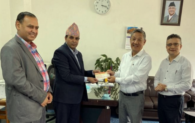 कोभिड उपचार कोषमा ‘यती समूह’ को एक करोड सहयोग