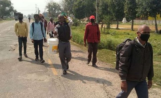 चिउराकै भरमा नौ दिन पैदल यात्रा