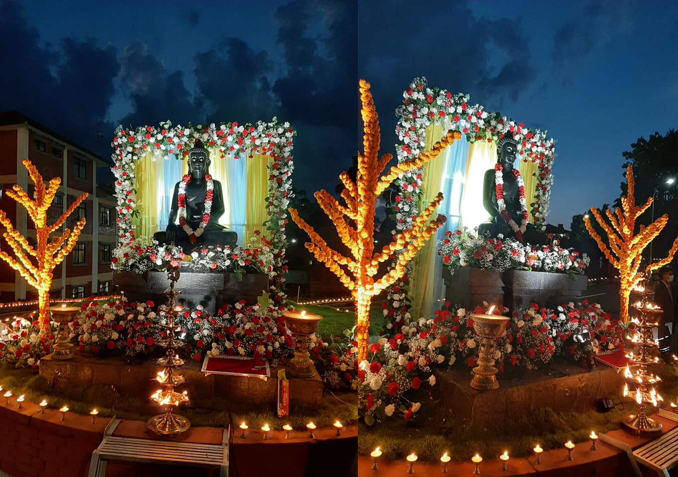 मनाइयो २५६४ औँ बुद्ध जयन्ती, घर घरमा दीपावली