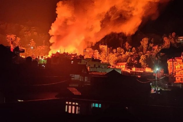 काठमाडौंको टेकुमा आगलागी