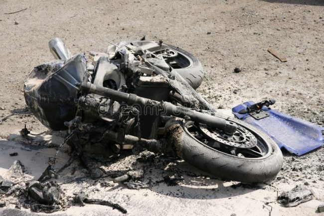मोटरसाइकल दुर्घटनामा चालकको मृत्यु