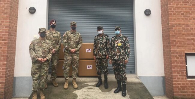 अमेरिकी दूतावासले नेपाली सेनालाई दियो ३५०० भिटिएम किट