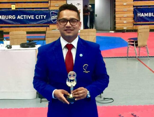 ‘भर्चुअल’ अन्तर्राष्ट्रिय तेक्वान्दो : खड्का निर्णायक