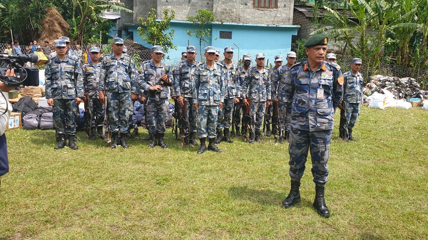 ओलाङचुङगोलामा सशस्त्र प्रहरी बल नेपालको बीओपी स्थापना