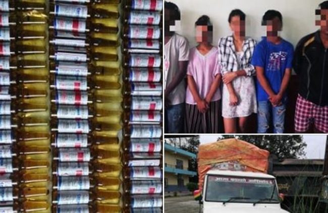 लागु औषधसहित ५ जना पक्राउ