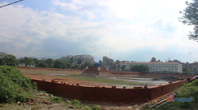 निर्माण चरणको अन्तिम अवस्थामा रानीपोखरी (फोटोफिचर)