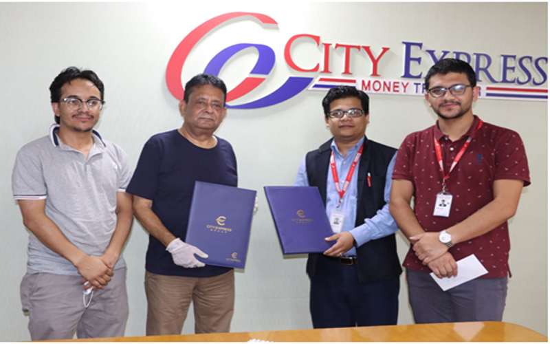 सिटी एक्सप्रेसले गर्‍यो अभिकर्ताहरुको कोरोना बीमा