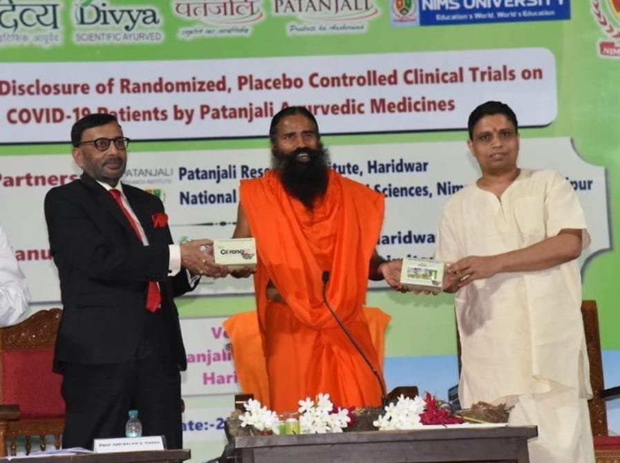 कोभिड–१९ को औषधि बनाएको दावी गरिएको छैन : पतञ्जली