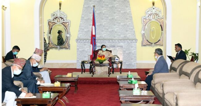 राष्ट्रपतिसँग दक्षिण कोरियाका राजदूतले गरे बिदाइ भेट