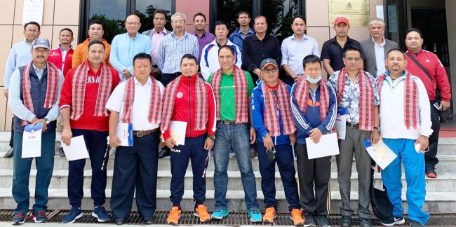 नेपाल तेक्वान्दो संघद्वारा पदाधिकारी तथा सदस्यहरुलाई विदाई