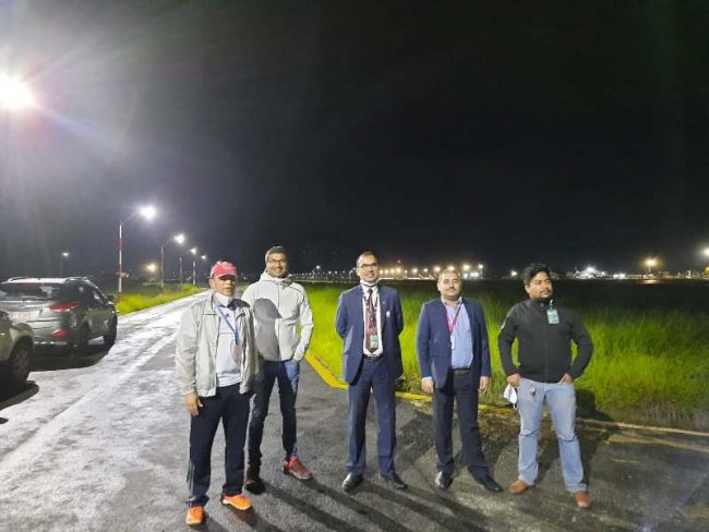 त्रिभुवन अन्तर्राष्ट्रिय विमानस्थलकाे पेरिमिटरमा जोडियो बत्ति