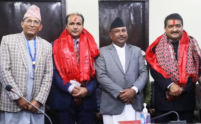 खेलकुद परिषद्का नवनियुक्त पदाधिकारीद्वारा सपथ ग्रहण