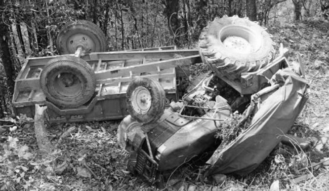 अकवरे चोकमा ट्याक्टर दुर्घटना, दुई जनाको मृत्यु, ५ घाइते