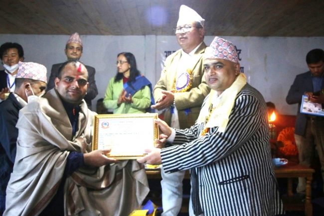 सागका पदक विजेता खेलाडीलाई सम्मान