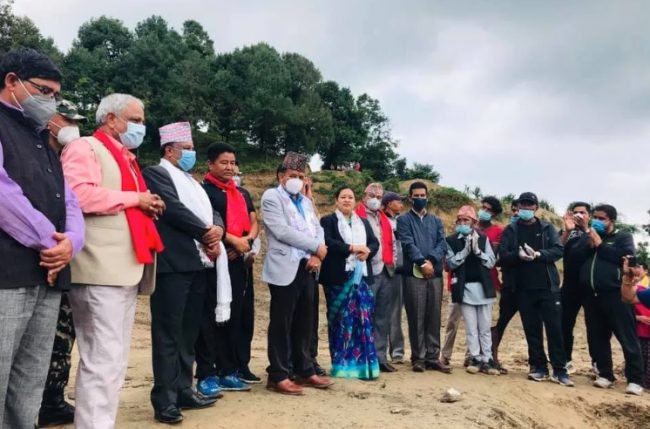 निर्माणाधीन अन्तर्राष्ट्रिय रङ्गशालाको अनुगमन तथा निरीक्षण