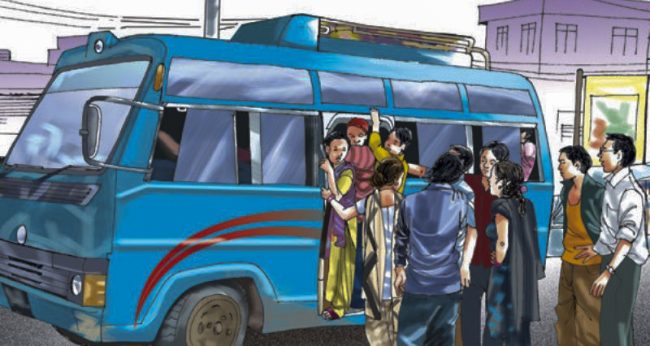 सार्वजनिक यातायात : ‘न स्यानिटाइजर न दूरी, भाडा मात्र बढी’