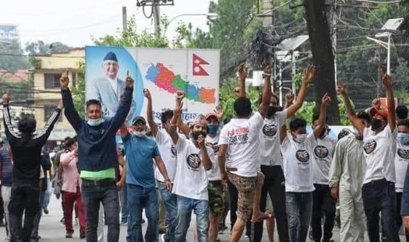 स्थिर सरकारको पक्षमा युवाको प्रदर्शन