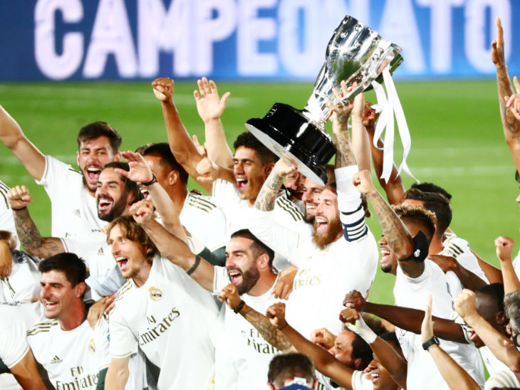 ला लिगाको उपाधि रियाल म्याड्रिडले जित्यो