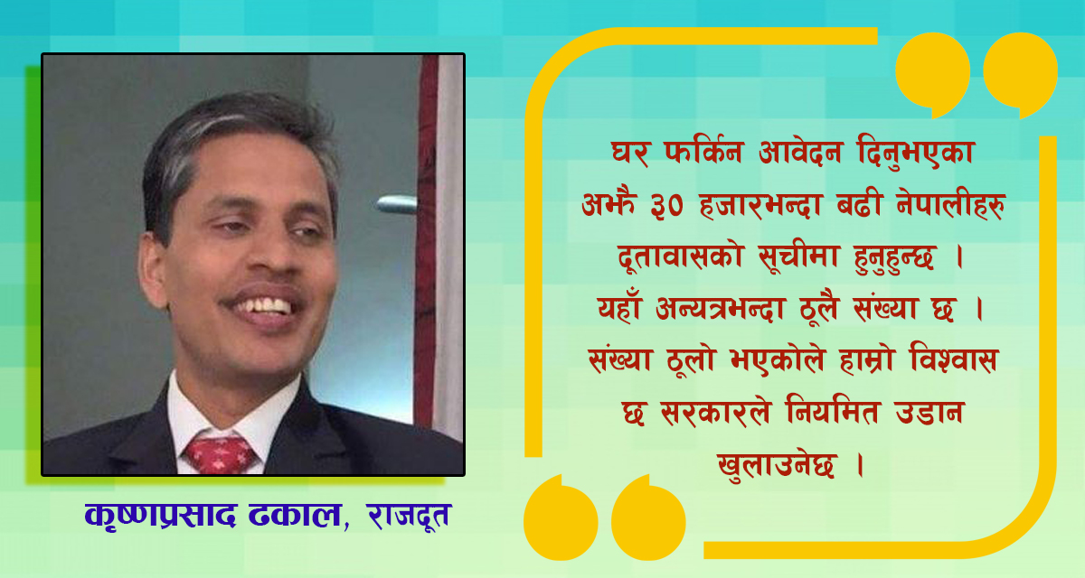 यूएईबाट फर्किने अझै ३० हजारभन्दा बढी, राजदूत भन्छन–‘नियमित उडानको आशामा छौँ’