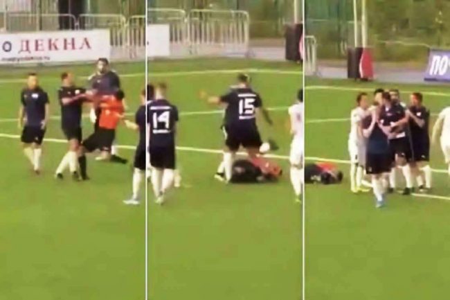 पूर्व रूसी कप्तानको कुटपिटका कारण फुटबल रेफ्री अस्पताल भर्ना