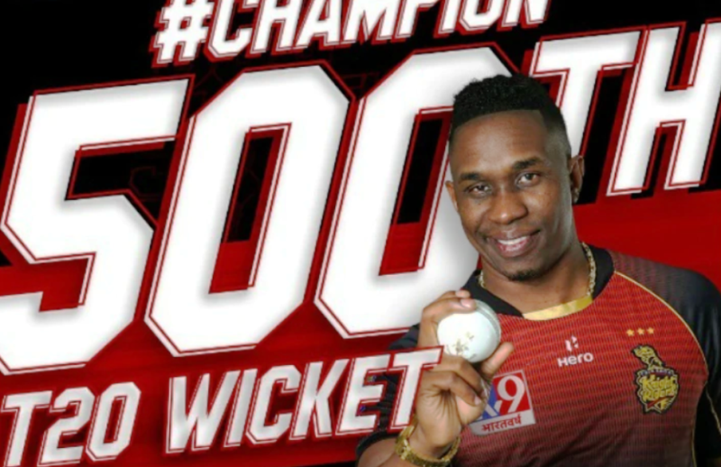 ड्वेन ब्रावो टि–२० क्रिकेटमा पाँचसय विकेट लिने पहिलो खेलाडी