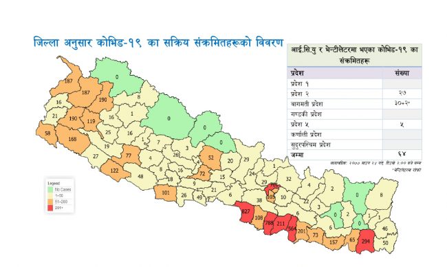 सात जिल्लामा कोरोना सङ्क्रमित शून्य