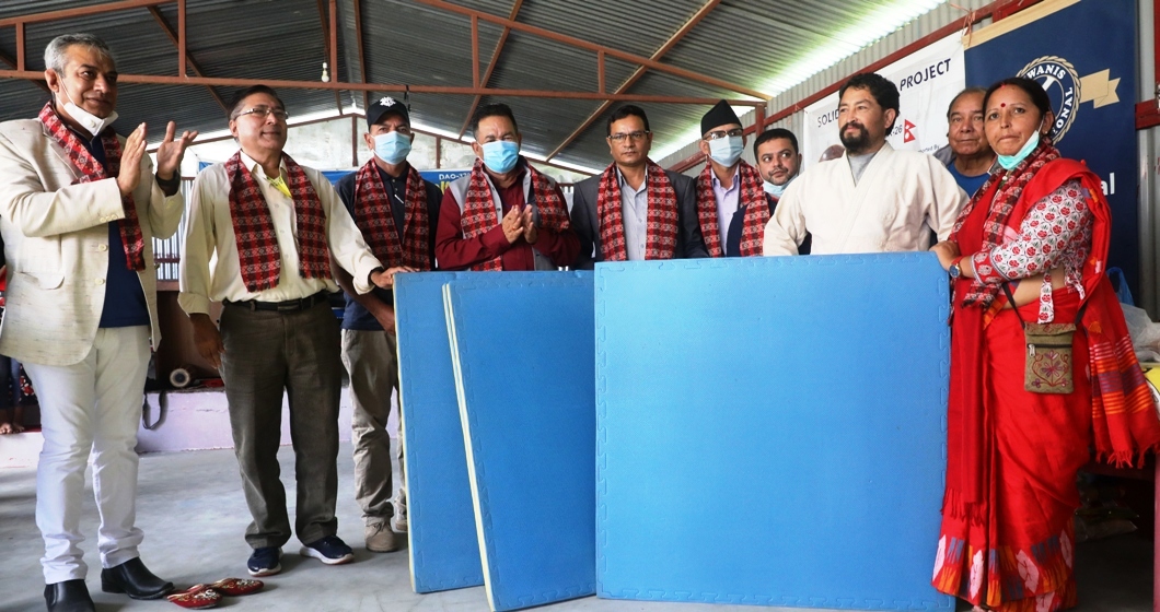 जुडो म्याट सहयोगसँगै साग स्वर्ण विजेता सम्मानित