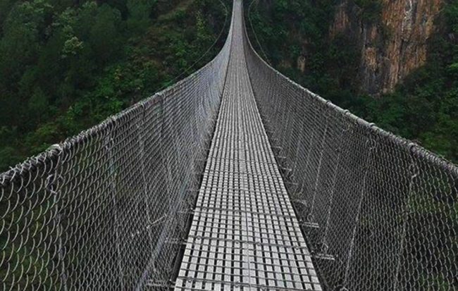 पाँच झोलुङ्गे पुलमा क्षति