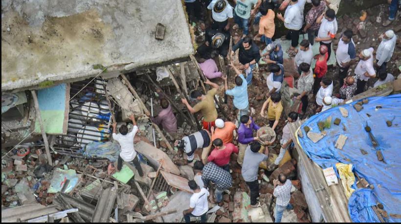 महाराष्ट्रमा भवन भत्किँदा मृत्यु हुनेको संख्या ३९ पुग्यो
