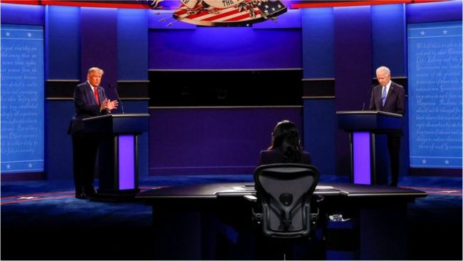 अमेरिका चुनाव : ट्रम्प र बाइडनबीच अन्तिम चुनावी बहस सकियो