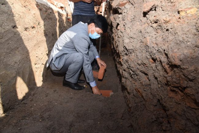 संकटा परिसरमा ‘क्वाःपा द्यो छेँ’को शिलान्यास