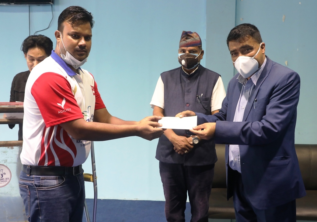 खेलाडीलाई उपचार सहयोग