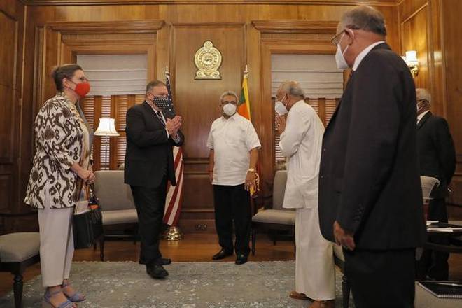अमेरिकी विदेशमन्त्री पोम्पेओ श्रीलंकामा