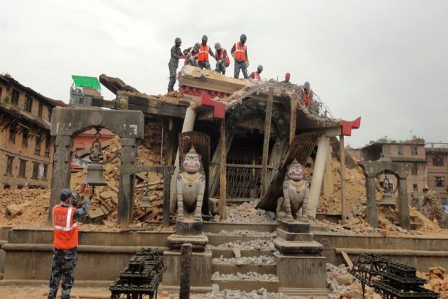 रातो मच्छिन्द्रनाथ मन्दिरको पहिलो तलाको पुनःनिर्माण सम्पन्न