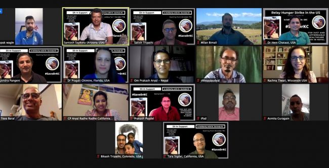 डा. केसीको सत्याग्रहप्रति विदेशमा रहेका नेपालीहरुको ऐक्वद्धता